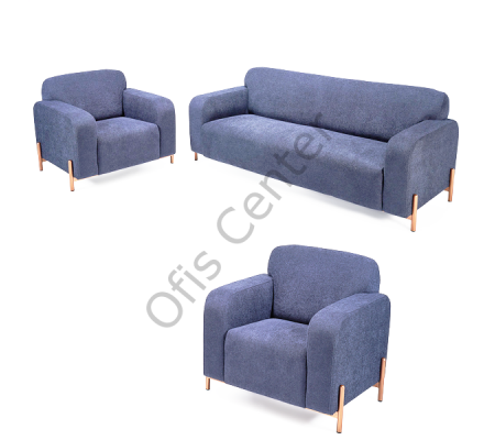 Poseidon 1 adet 3 lü , 2 adet tekli Kanepe Takımı